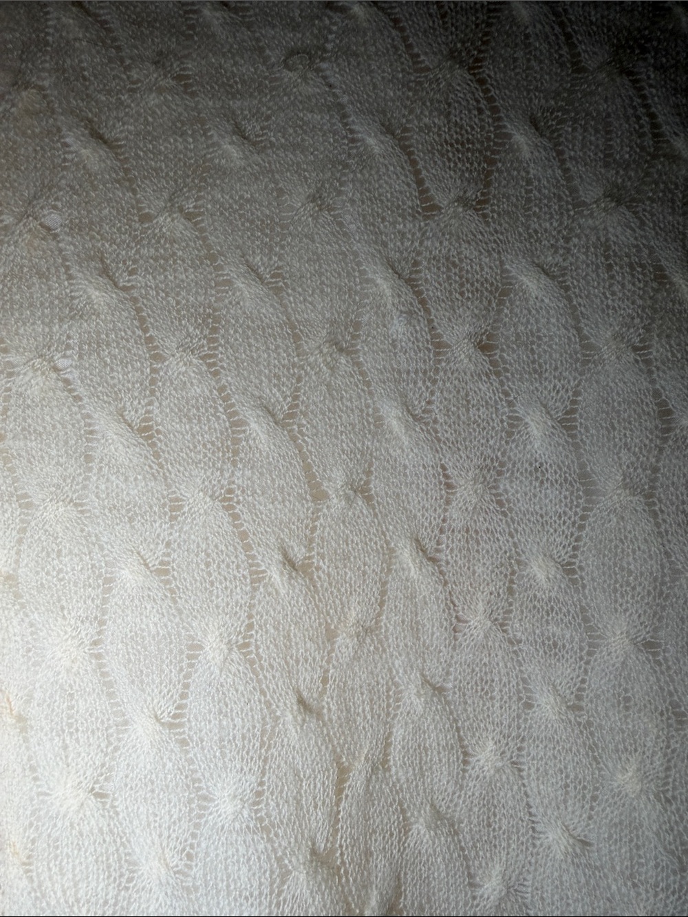 Women's Cream Cable Knit Button-Front Sweater Cardigan - Picture 5 of 6